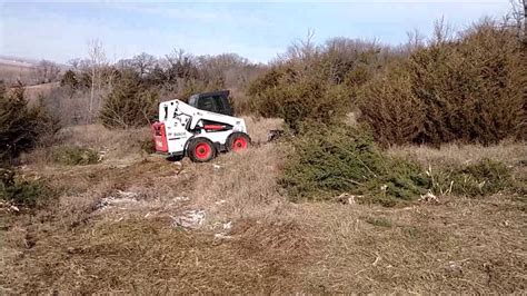 track skid steer clearing trees|skid steer clearing attachments.